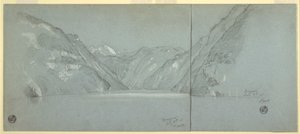 Çizim, Falkenstein ile Konigssee Gölü