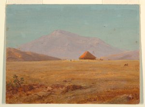 Ekvador?, kulübeli dağ platosu by Frederic Edwin Church