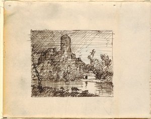 ile Hayali Manzara by Frederic Edwin Church