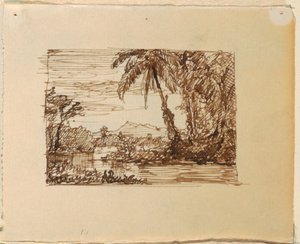 ile Hayali Manzara by Frederic Edwin Church