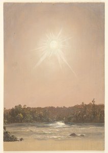 Bir Dere Üzerinde Geç Öğleden Sonra Güneşi by Frederic Edwin Church