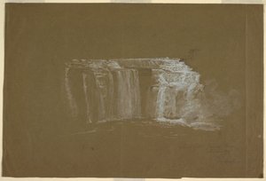Aşağı Şelaleler, Genesee Nehri, Rochester, New York by Frederic Edwin Church