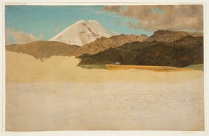 Chimborazo Dağı ve Guaranda, Ekvador by Frederic Edwin Church