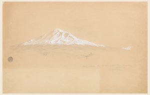 Ekvador, Riobamba, Kıdemli Pablo Bustamante Evi'nden Chimborazo Dağı by Frederic Edwin Church