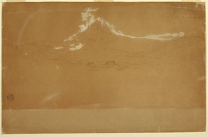 Guanojo ve Guaranda, Ekvador yakınlarındaki Chimborazo Dağı by Frederic Edwin Church