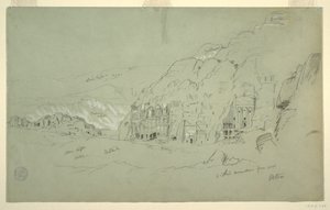 Güneybatı konumundan Petra by Frederic Edwin Church