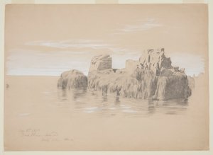 Sahildeki Kayalar, Grand Manan Adası, Kanada by Frederic Edwin Church