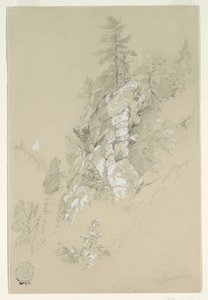 Rocky Hillside, Kuzey Karolina by Frederic Edwin Church