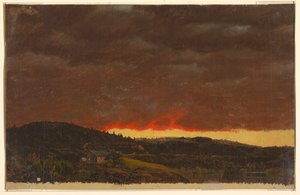 Gün Batımı, Hudson Vadisi by Frederic Edwin Church