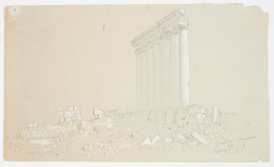 Gün Doğumunda Jüpiter Tapınağı, Baalbek by Frederic Edwin Church