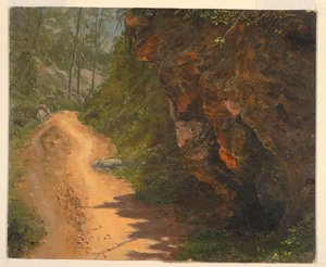Woodland Yolu, Jamaika by Frederic Edwin Church