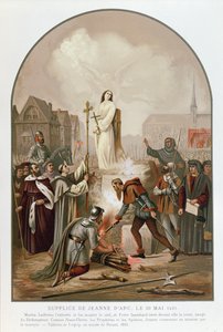 Joan of Arc tehlikede, 30 Mayıs 1431, 1861 by Frederic Legrip