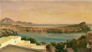 Lindos, Rodos, 1867 dolayları (tuval üzerine yağlı boya) by Frederic Leighton