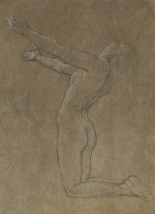 Clytie için çalışma by Frederic Leighton