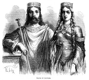 Kral Clovis I ve Frankların Kraliçesi Clotilde, 5. yüzyılın sonu - 6. yüzyılın başı 1882-1884.