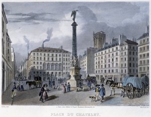 Place du Chatelet - Martens tarafından “” Paris en 1832”de