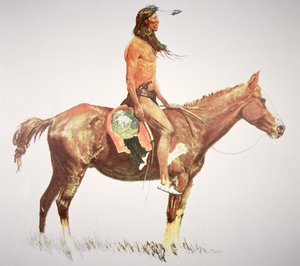 Bir Cheyenne Cesur by Frederic Remington