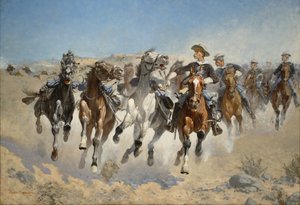 Sökülmüş: Önde Gelen Atları Hareket Eden Dördüncü Birlikler, 1890 by Frederic Remington