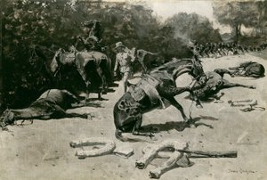 Atlar Ülkeleri İçin Nasıl Öldü, 1899, Santiago. by Frederic Remington