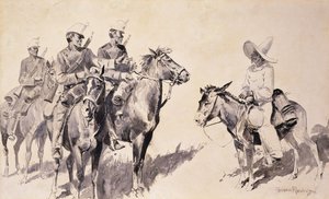 Yol Soran Meksikalı Jandarmalar, 1890 by Frederic Remington