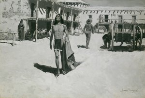 Yarasayı Neşeli Bakışlardan Başka Bir Şey İzlemedi by Frederic Remington