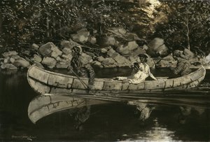 Yaralı İngiliz Subayı Kürek çekmek, 1897 by Frederic Remington