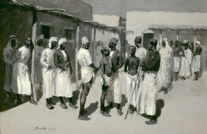 Köle Pazarı by Frederic Remington