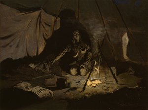 Kuru Yapraklar Ondan Daha Uzun Sürmüştü, 1899 dolayları by Frederic Remington
