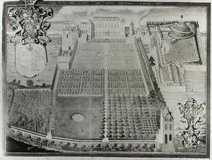 Kings Şifalı Bitki Bahçesi, 1636 by Frederic Scalberge