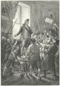 Louis XVI Tuileries Sarayı'nı işgal ettikten sonra sans-culottes tarafından bir Frig şapkası takmaya zorlandı