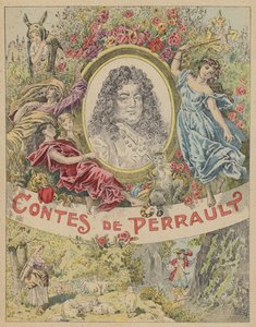 Les Contes de Perrault için başlık sayfası çizimi (renkli taş) by Frederic Theodore (after) Lix