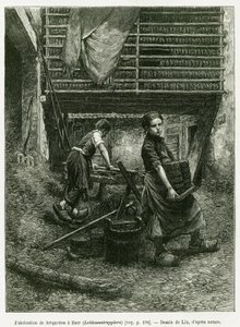 Briketlemede çocuk işçiliği, Barr. Edouard Charton (1807-1890), Hachette, Paris tarafından yönetilen tur du monde 1888