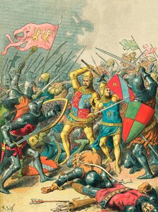 Poitiers savaşında Kral John by Frederic Theodore Lix