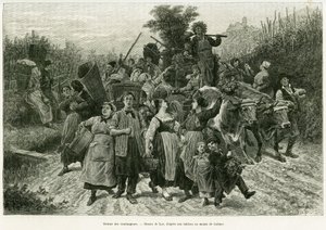 Hasatın dönüşü. Edouard Charton (1807-1890), Hachette, Paris tarafından yönetilen tur du monde 1888