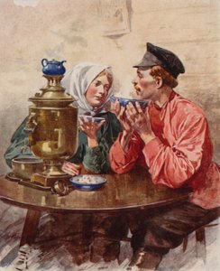 A Dish of Tea from a Samovar 