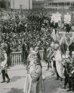 A Scene in the Kremlin during the Coronation of the Emperor  by Frederic de Haenen