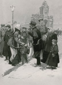 A Street Vendor of Salt Herrings  by Frederic de Haenen