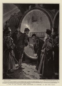Şarap Kasasındaki Antik Yunan Podrome Manastırı Ziyareti by Frederic de Haenen
