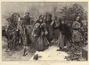 Rusya'da Yılbaşı Gecesi, Sokaklardan Hediye Almak by Frederic de Haenen