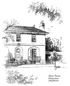 Keats Evi, Hampstead, Londra, 1912. by Frederick Adcock