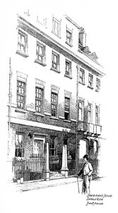 Sheridans evi, Savile Row, Londra, 1912.