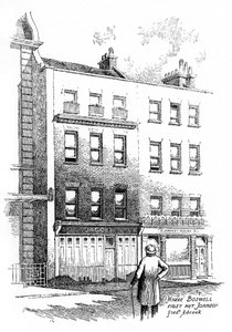 James Boswell'in Dr Johnson ile ilk tanıştığı yer, Londra, 1912