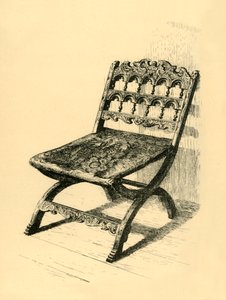 Katlanır Sandalye, Ceviz Ağacı, 16-17. yüzyıllar, 1881.
