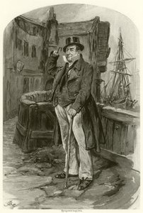 Kaptan Cuttle (gravür) by Frederick Barnard