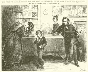 David Copperfield için İllüstrasyon by Frederick Barnard