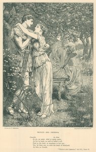 Troilus ve Cressida için İllüstrasyon by Frederick Barnard