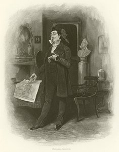 Mr. Pecksniff (gravure) by Frederick Barnard