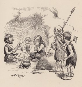 F Opper tarafından yazılan Our Antediluvian Ancestors: Kırk Numara (lito)