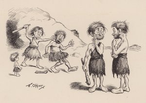 F Opper tarafından yazılan Our Antediluvian Ancestors: Kırk Yedi Numara (lito)