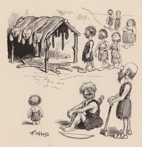 F Opper tarafından yazılan Our Antediluvian Ancestors: On Yedi Numara (lito)
